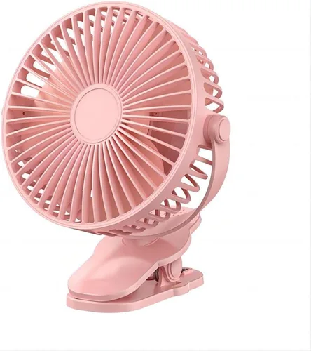 Miniatura 9 de Ventilador compacto con clip, 6 pulgadas - 5000 mAh recargable con batería para cochecito de bebé, personal al aire libre, asiento de automóvil