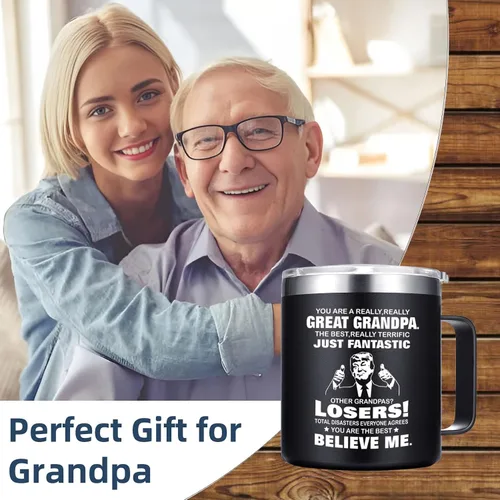 Miniatura 2 de Abledn Regalos de Navidad para el Abuelo - Taza Divertida Regalos de Cumpleaños del Abuelo - Regalo para Abuelos de Nieta Nieto - Regalo