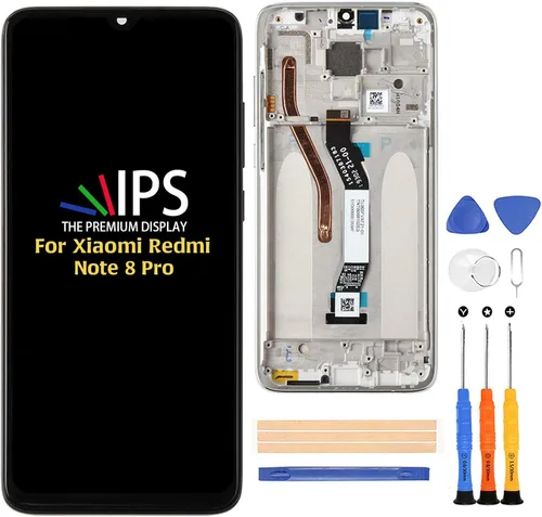 Miniatura 6 de A-MIND Para XiaoMi Redmi Note 8 Pro 6.53 "Digitalizador de pantalla táctil LCD Kit de reemplazo de ensamblaje, con protector de negro con marco