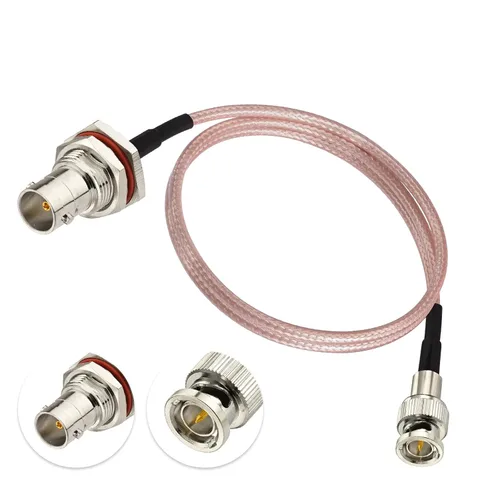 Miniatura 8 de BINGFU Mini BNC macho a BNC hembra Vedio SDI Cable 75 ohmios 12 pulgadas para HD 3G SDI grabadora cámara monitor convertidor router audio