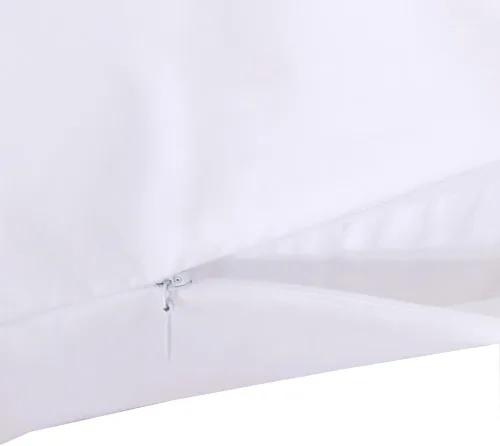 Miniatura 2 de Juego de 2 protectores de almohada estándar, de 400 hilos, 100% algodón a prueba de plumón, color blanco