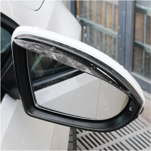 Miniatura 6 de Kewucn 2 PCS Cejas de Visor de Lluvia para Espejo, Protectores de Visor de Lluvia Impermeables para Espejos Laterales de Automóvil, Accesorios