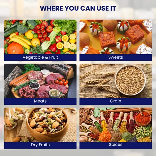 Miniatura 4 de Aquos Báscula digital de alimentos – Serie SI Clase III Legal para Control de Porciones Comerciales, báscula de cocina de acero inoxidable de doble