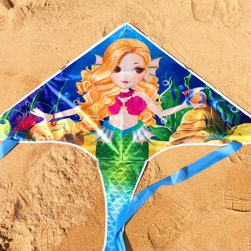 Miniatura 2 de Mint's Colorful Life Mermaid Kite for Girls & Kids, Easiest to Fly Delta Kite
