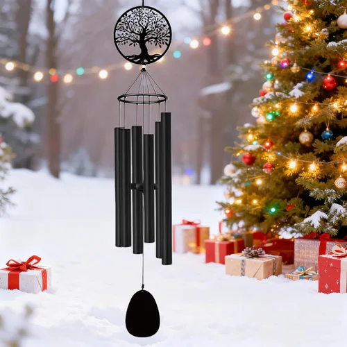 Miniatura 10 de ASTARIN - Carillón de viento para exteriores, gran tono profundo, 91 cm de gran carillón para exteriores, afinado, relajante, bajo grave, carillones