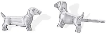 Miniatura 2 de Boma Joyería de plata de ley con diseño de perro salchicha, Plata de ley