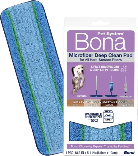 Miniatura 14 de Bona El paquete de 3 almohadillas de microfibra incluye almohadilla de limpieza para polvo, limpieza y limpieza profunda, para suelos de madera dura