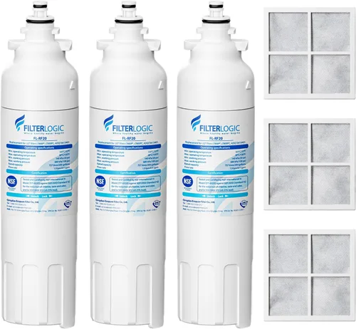 Miniatura 10 de Filterlogic Filtro de agua para refrigerador ADQ73613401, repuesto para LG® LT800P®, LT800PC, ADQ736134, ADQ73613402, LSXS26326S, LSXS26366S