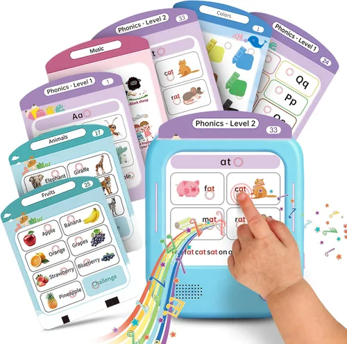 Miniatura 16 de Tarjetas didácticas parlantes QuTZ ABC para niños pequeños de 2 a 4 años, juguetes para autismo, juguetes de terapia del habla, tarjetas educativas