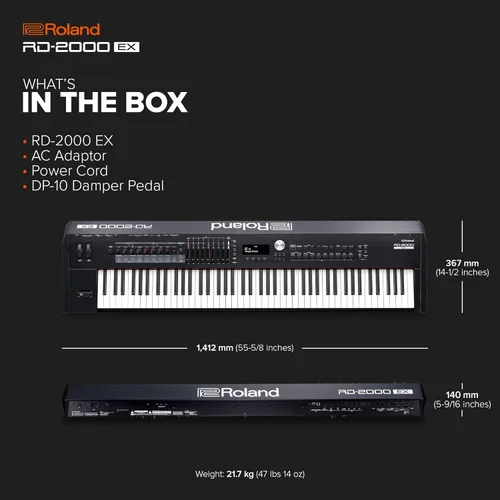 Miniatura 7 de Roland Piano digital para escenario Premium RD-2000 EX