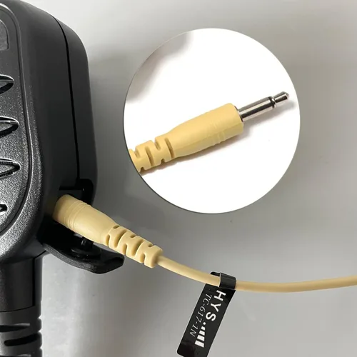 Miniatura 3 de HYS Vigilancia de 0.138 in solo escucha con tubo acústico, auriculares de tubo acústico de 1 cable para conector de audio de 0.138 in, solo recibe
