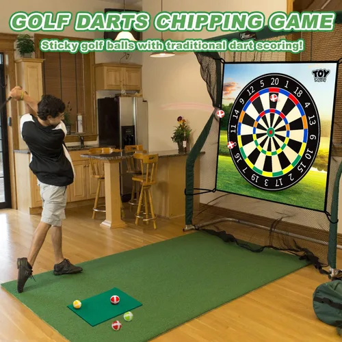 Miniatura 2 de TOY Life Alfombrilla de Juego de Golf Chipping para Interiores y Exteriores, Juegos para Adultos y Familias, Niños, Equipo de Juego al Aire Libre