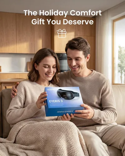 Miniatura 7 de RENPHO - Masajeador de ojos con control de voz de calor y enfriamiento, regalos de cumpleaños para mujeres y hombres, HSA elegible para FSA, máscara