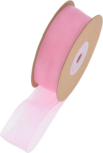 Miniatura 11 de Cinta de organza transparente negra de 1-1/2 pulgadas, cinta de gasa brillante de 25 yardas para envolver regalos, invitaciones de boda