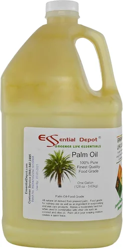 Miniatura 4 de Essential Depot Aceite de palma - Certificado RSPO - Sostenible - Grado alimenticio - Kosher - No hidrogenado - 1 galón - Recipiente de polietileno
