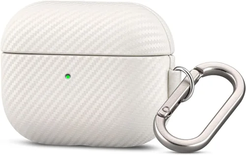Miniatura 14 de Haobobro Funda de piel para AirPods Pro 2, piel seleccionada respetuosa con la piel, textura de fibra de carbono, hecha a mano, funda rígida Azul