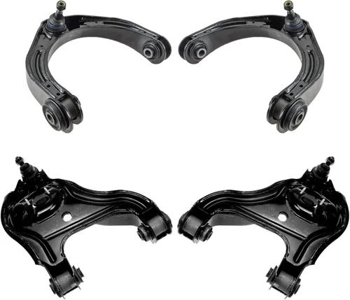 Miniatura 84 de TRQ Brazo de control delantero superior e inferior con rótula juego de 4 piezas compatible con Land Rover Range Rover 2003-2012