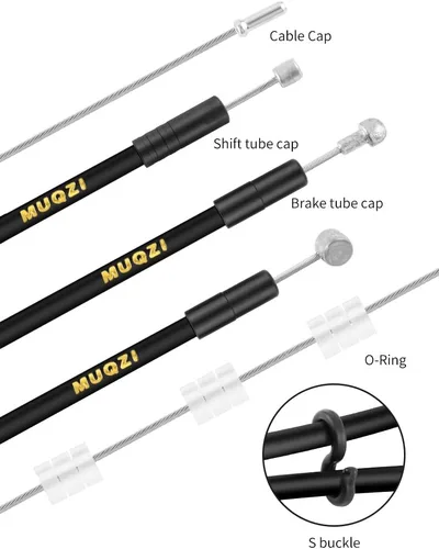 Miniatura 4 de Cable universal de freno de bicicleta y cable de cambio Kit de carcasa de cable de bicicleta Kit de cable de línea de transmisión de bicicleta