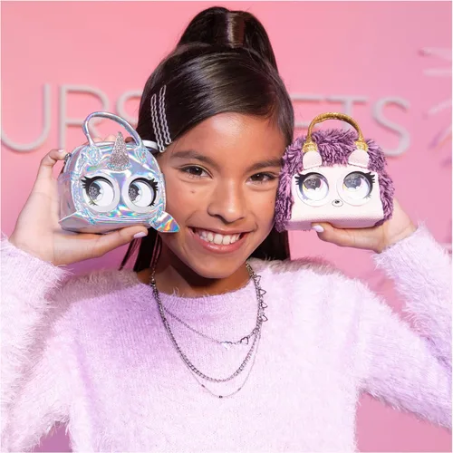 Miniatura 4 de Purse Pets Micros, Denim Deerie Stylish Small Purse with Eye Roll Feature