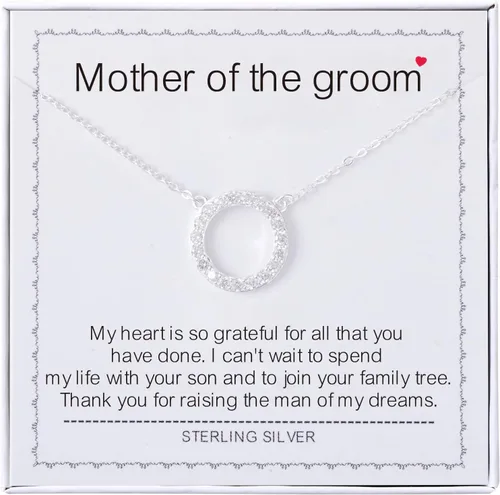 Miniatura 18 de Collar para mujeres y niñas, collar de círculos de plata de ley, collar de fuerza de coraje, guerreros, ideas de regalos
