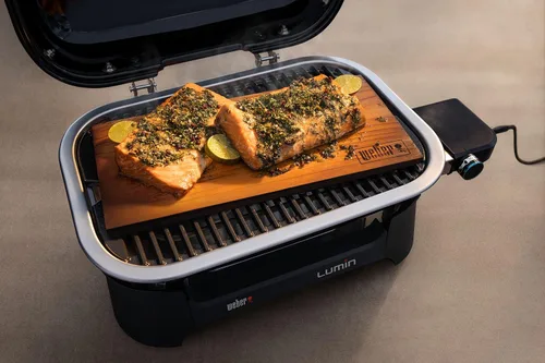 Miniatura 13 de Weber Lumin - Parrilla de barbacoa eléctrica compacta para exteriores, color negro - Ideal para espacios pequeños como patios, balcones y terrazas