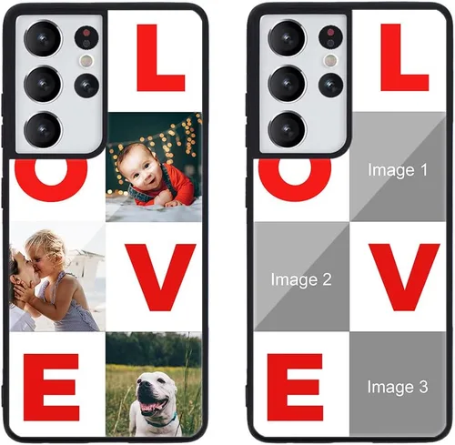 Miniatura 176 de Funda de teléfono personalizada para Samsung Galaxy S22+ / S22 Plus 5G, funda de TPU suave de vidrio templado antiarañazos personalizada con foto