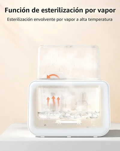 Miniatura 6 de Calentador de biberones para bebé, Grownsy 8 en 1 calentador de leche rápido con temporizador para leche materna o fórmula, se ajusta a 2 biberones