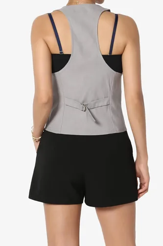 Miniatura 2 de TheMogan chaleco ajustable en la espalda para mujer.