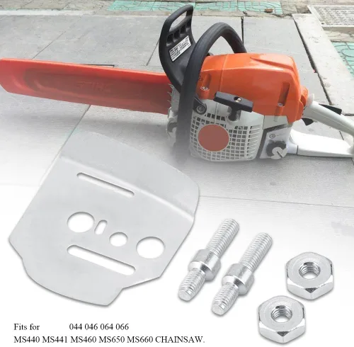 Miniatura 4 de TOPINCN Placa lateral Collar Tornillo Tuerca Stud Mental Hexágono Motosierra Piezas Herramientas Accesorios de Reemplazo Ajuste para MS441 MS460