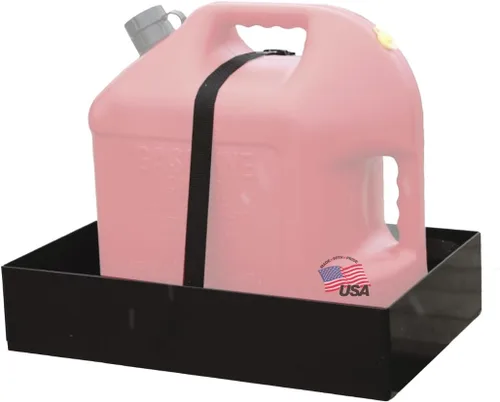 Buyers Products LT30 Estante para contenedores de gas para camiones y remolques abiertos y cerrados, soporte para latas de 2.5/5 galones, fabricado