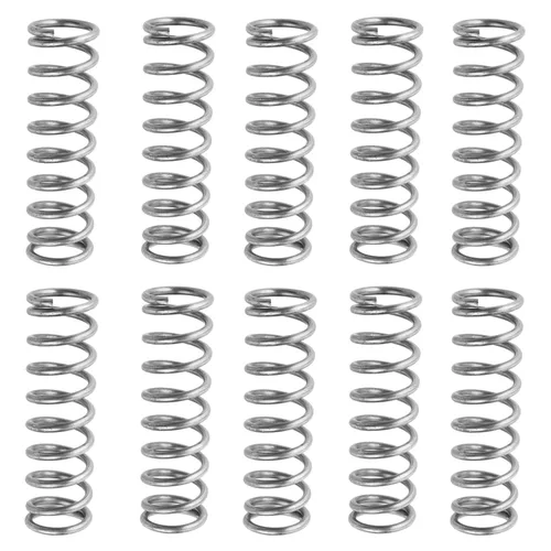 Miniatura 20 de MroMax 20Pcs Compressed Spring, 0.04" Wire Dia, 0.31" OD, 1.57" Free Length, Gray Black Spring Steel Extended Coil Compression Spring