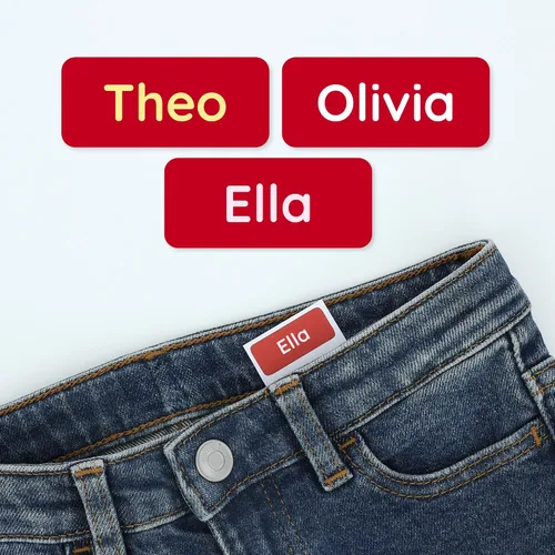 Miniatura 17 de TeddyLabels - Etiquetas de ropa para hogar de ancianos (120) – Etiquetas adhesivas con nombre para ropa y artículos personales. Etiquetas Azul