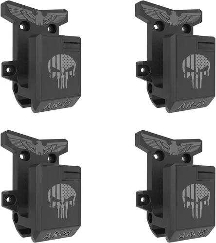 Miniatura 7 de Aoanoko Soporte de Pared para Arma, Estante para Armas con Material PA Absolutamente Fuerte y Sólido y Tratamiento Esmerilado, Sistema