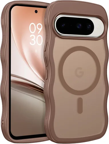 Miniatura 34 de BENTOBEN Magnetic for Google Pixel 10 Case Cute, Curly Wavy Pixel10 Case [Compatible with MagSafe], Anti-Slip Shockproof Matte Slim Women Girls Boys