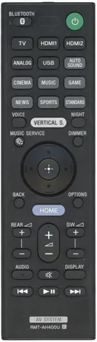 Nuevo RMT-AH400U RMTAH400U Control remoto de repuesto aplicable para sistema de barra de sonido Sony y receptor de audio y video Sony SAWZF9 SA-WZF9