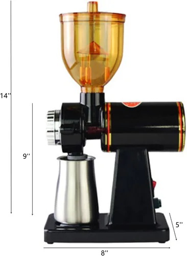 Miniatura 2 de Molinillo de café eléctrico de 180 W, molinillo de café expreso automático, molinillo de café automático, molinillo de café ajustable de 8