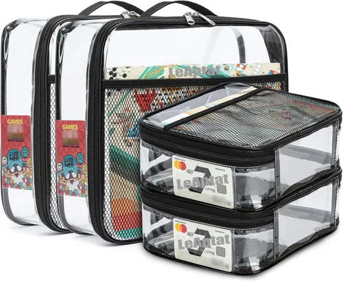 Miniatura 10 de Paquete de 4 bolsas organizadoras de almacenamiento de juguetes de 13.7 pulgadas de largo x 2.7 pulgadas de ancho x 9.7 pulgadas de alto. Negro