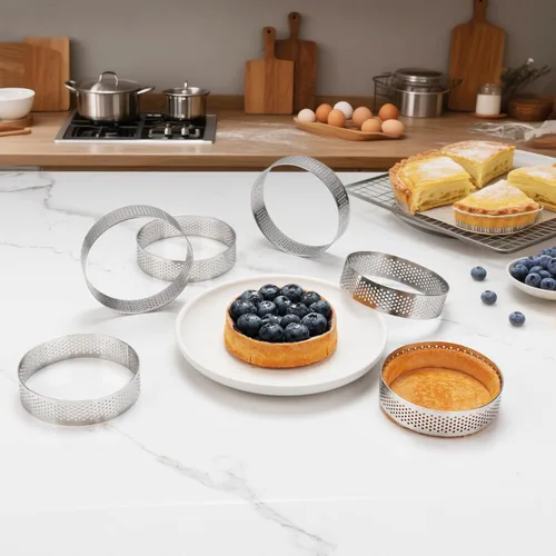 Miniatura 8 de Anillo de acero inoxidable 304 para tartas, multiforma de corteza de tarta de fruta, cuadrado, rectángulo, redondo, forma ovalada, anillo de comida