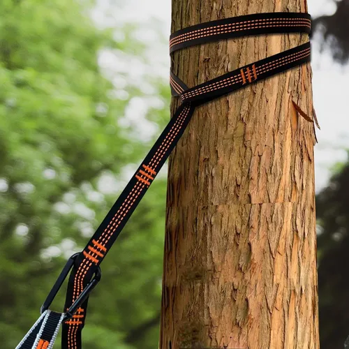 Miniatura 7 de NATUREFUN Hamaca ultraligera para viajes y camping Capacidad de carga de 300 kg, transpirable, de secado rápido Incluye 2 mosquetones premium, 2