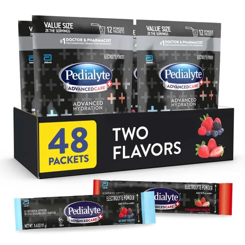 Miniatura 18 de Pedialyte AdvancedCare Plus - polvo electrolítico, con un 33% más de electrolitos y prebióticos preactivos, variedad de estación de hidratación, 80