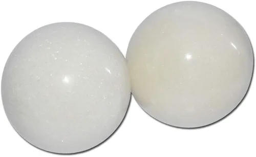 Miniatura 3 de Bolas de mano de 2.0 in, pelotas de estrés para ejercicio de salud, color blanco, mármol natural, bolas de regalo
