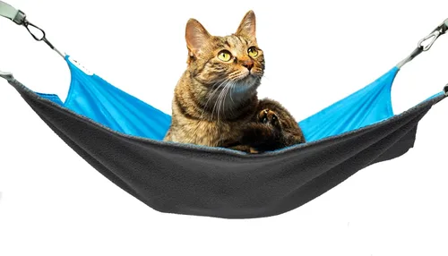 Miniatura 12 de Hamaca Extra Grande para Gatos para Jaula, Cama Colgante, Alfombra Suave Lavable para Exteriores, Almohadilla Refrescante Impermeable para Gatitos