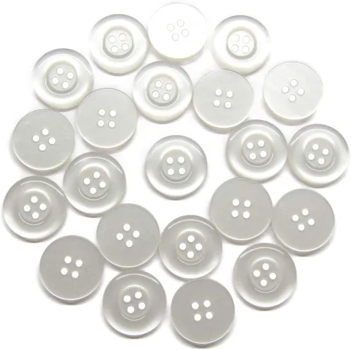 Miniatura 10 de ButtonMode Botones uniformes para ropa de trabajo, escuela, chef, cocina, ropa quirúrgica, delantales con 2 agujeros de 0.748 in (3/4 pulgadas)