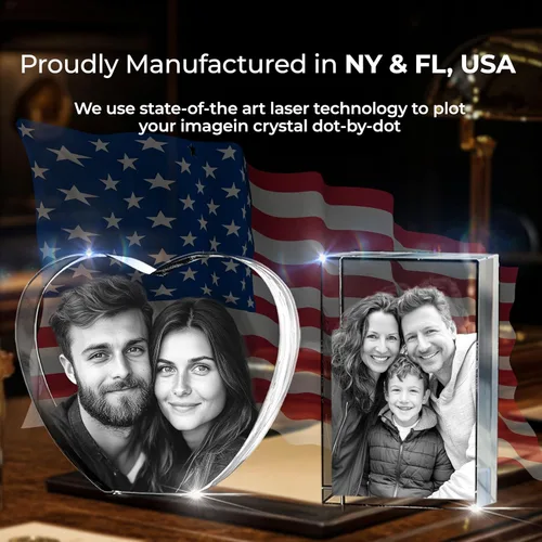 Miniatura 4 de Captur3D - Foto de corazón de cristal 3D, personalizado, con imagen grabada y mensaje, regalo para cumpleaños, boda, recuerdo, día de la madre, San
