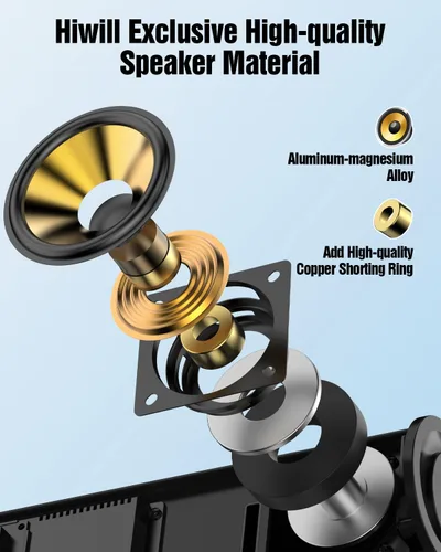Miniatura 5 de Hiwill Barra de sonido de 5.1 canales, con subwoofer grande de 5.25 pulgadas, sistema envolvente Dolby Atmos, 2 altavoces traseros con cable barra