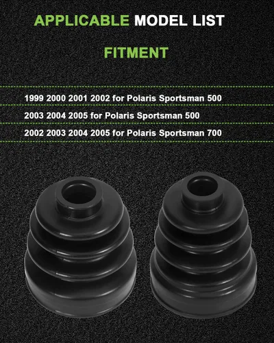 Miniatura 2 de SCITOO Kit de botas de eje CV para 1999-2005 para Polaris Sportsman 500 700 pares interior exterior