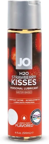 Miniatura 12 de JO H₂O Lubricante con sabor a durazno – Lubricante personal comestible a base de agua, labios de durazno sin azúcar, 4 onzas líquidas