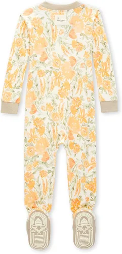 Miniatura 2 de Burt's Bees Baby - Pijama para niña, con cremallera delantera y pies cerrados antideslizantes, de algodón orgánico 100%, para niñas pequeñas