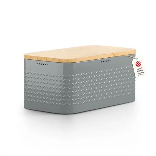 Miniatura 13 de LARS NYSØM Panera I Caja de pan de metal para una frescura duradera con almohadillas antideslizantes I Papelera para productos horneados con tapa