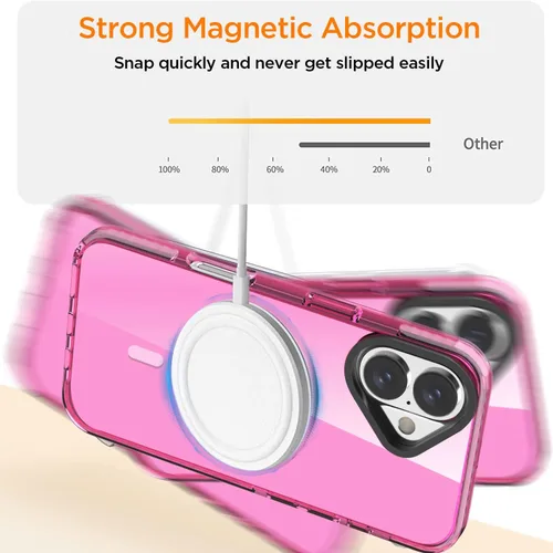 Miniatura 19 de AICase Funda protectora para iPhone 16 compatible con iPhone 16, delgada, ligera, transparente [no amarillenta] Diseño vibrante